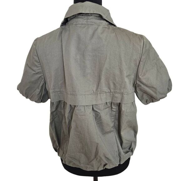 Canyon River Blues Womens Front Zip Lightweight Short Sleeve Jacket Khaki Medium - Picture 6 of 11